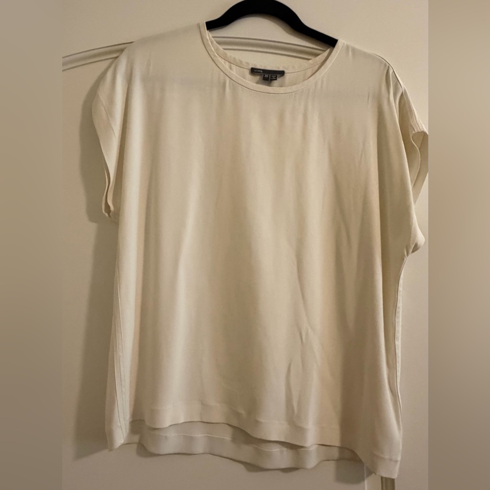Vince Cream Short Sleeve Women's Tee